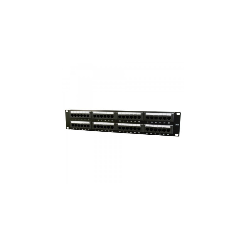 Патч-панель 19" 48xRJ-45 UTP cat.5е, 2U, тип 110 Cablexpert (NPP-C548CM-001)