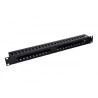 Кабельний організатор 19" 1U перфорований, 44мм Kingda (KD-CM-10)