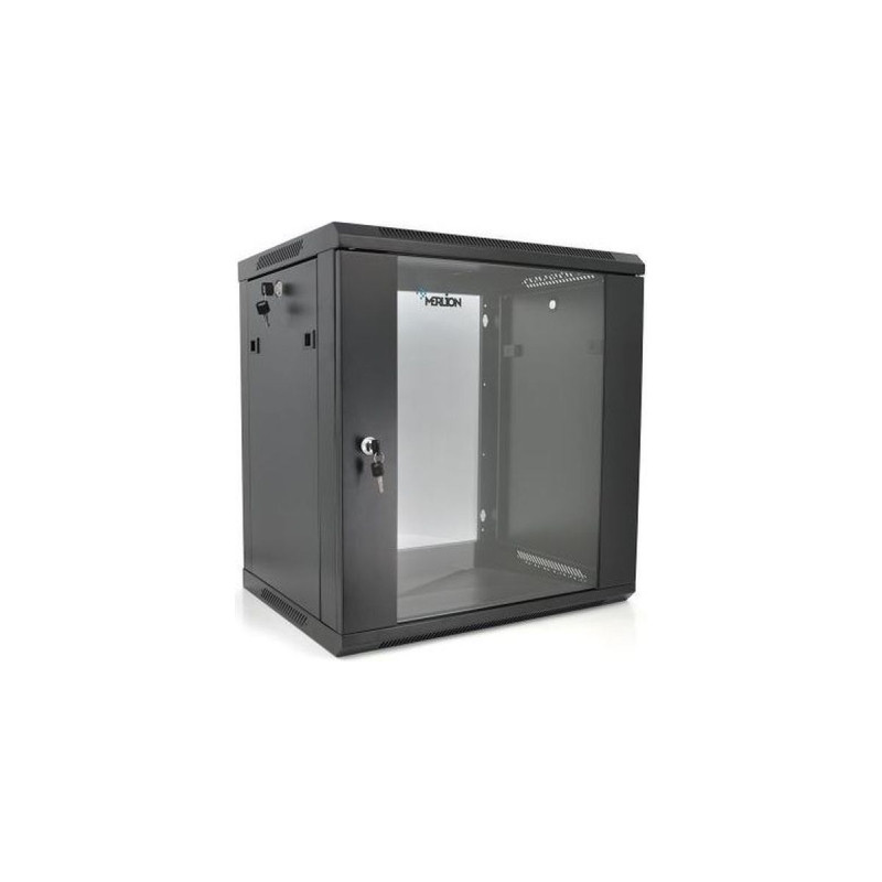 Шафа настінна Merlion 12U 19" 600*450*634 (Ш*Г*В)мм, black (Ml3-6412)