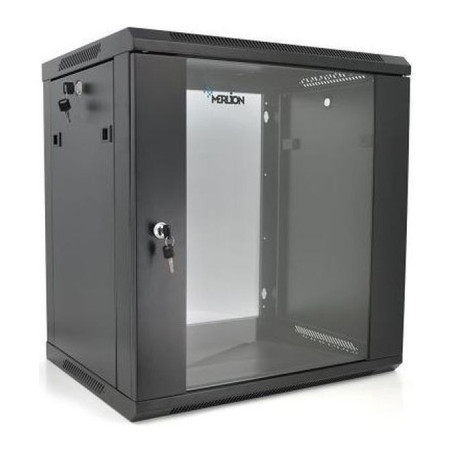 Шафа настінна Merlion 12U 19" 600*450*634 (Ш*Г*В)мм, black (Ml3-6412)