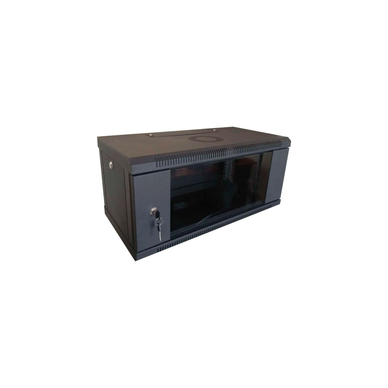 Шафа настінна Hypernet 4U 19" 600x450 (WMNC-4U-FLAT-BLACK)