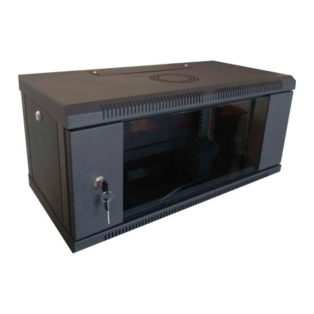 Шафа настінна Hypernet 4U 19" 600x450 (WMNC-4U-FLAT-BLACK)