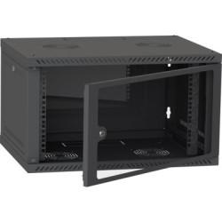 Шафа настінна Ipcom 6U, 600*600, RAL9005 (СН-6U-060х060-ДС-9005)