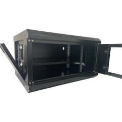 Шафа настінна GEAR 9U 19'' 530x400x450 мм, + полка 19", black (GWMSN-9U)