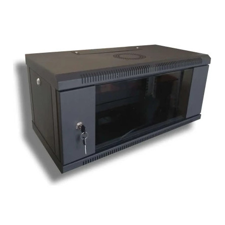Шафа настінна Hypernet 4U 19" 600x350 (WMNC-35-4U-FLAT-BLACK)