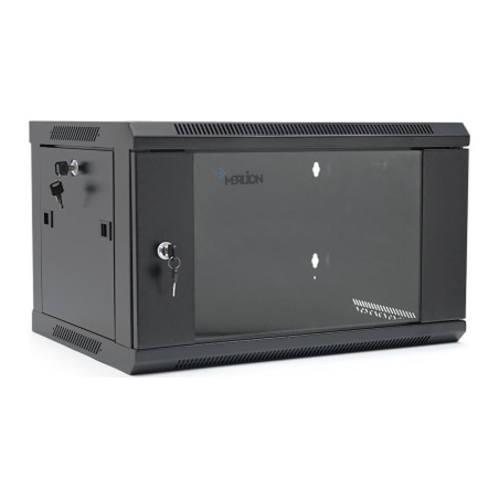 Шафа настінна Merlion 4U 19" 600*350*279 (Ш*Г*В)мм, black (MI3-6304 / 36526)