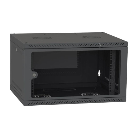Шафа настінна Ipcom 4U, 600*350, RAL9005 (СН-4U-060х035-ДС-9005)