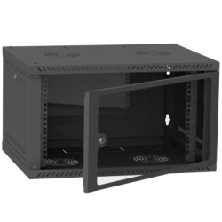 Шафа настінна Ipcom 4U, 600*350, RAL9005 (СН-4U-060х035-ДС-9005)