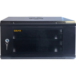 Шафа настінна GEAR 6U 19'' 600x600x300 мм, + полка 19", black (GWMSN-6U-600-600)