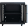Шафа настінна GEAR 12U 19" 600x450x650 мм, + полка 19", black (GWMSN-12U-600-450)