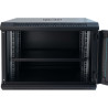 Шафа настінна GEAR 9U 19" 600x450x500 мм, + полка 19", black (GWMSN-9U-600-450)