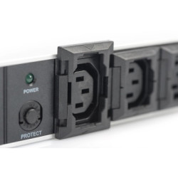 Силовий блок 19" 1U w/PDU 10xC13, 10A, 250V, вилка C14 Digitus (DN-95404)