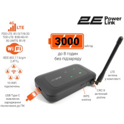 Мобільний Wi-Fi роутер 2E PowerLink MiFi-2 2025 (794300866717)