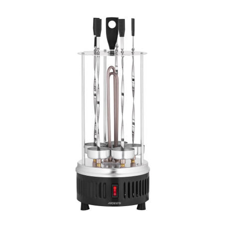 Електрошашличниця Ardesto VEG-HY1000, 900 Вт, 5 шампурів, обертання 360, U-подібні нагрівач (VEG-HY1000)