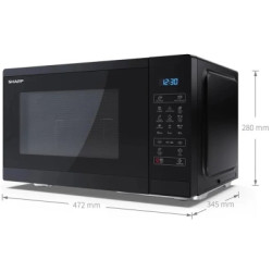 Мікрохвильова піч Sharp YC-MG252AE-B