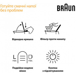 Електрочайник Braun WK 1500 BK
