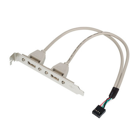 Кабель для передачі даних косичка (для системної плати), 2xUSB 2.0 Atcom (15257)