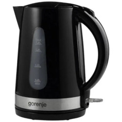 Електрочайник Gorenje 1.7л, 2,200 Вт, strix контроль, скло, чорний (K17OGP)