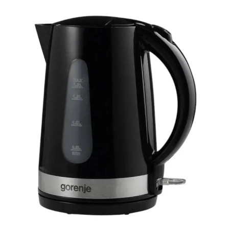 Електрочайник Gorenje 1.7л, 2,200 Вт, strix контроль, скло, чорний (K17OGP)