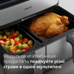 Мультипіч Philips Dual Basket Airfryer 5000 Series (NA555/00)
