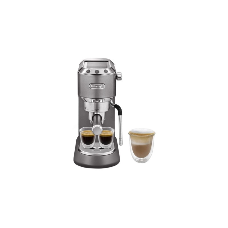 Ріжкова кавоварка еспресо DeLonghi EC 885 GY (Dedica Arte)