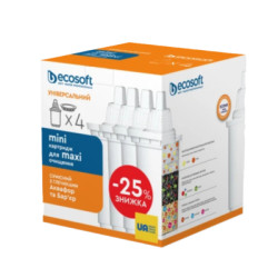 Картридж для фільтра глечика Ecosoft К-т Картриджів для глечиків універсальний (3+1 ш (CRVKAB4ECO)