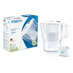 Фільтр-глечик Brita Aluna Memo MXPro 2.4л (1.4л очищеної води) з фільтр-картриджем, білий (1052801)