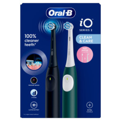 Електрична зубна щітка Oral-B Series 2 iOS2d.2ZZ9.0 Black+Green (2) (8700216611909)