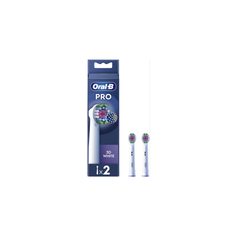 Насадка для зубної щітки Oral-B Pro 3D White, 2 шт (8006540847183)