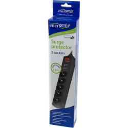 Мережевий фільтр живлення EnerGenie SPG5-C-5, 5 розеток, 1.5 м (SPG5-C-5)