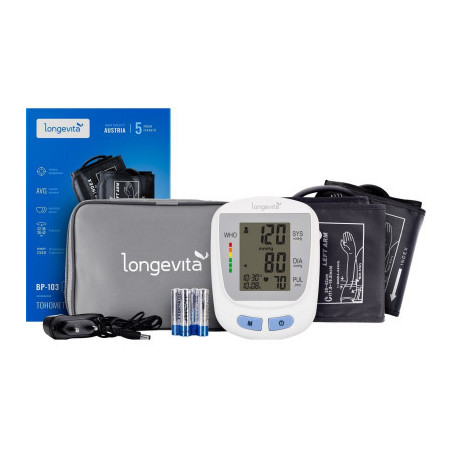 Тонометр Longevita Авт.вимір.артер.тиску LONGEVITA BP-103 Авт. вимір. артер. тиску (BP-103)
