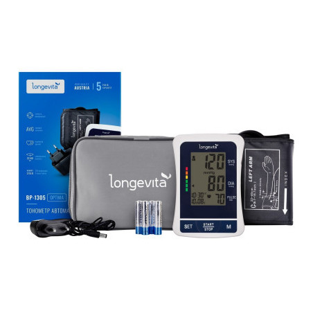 Тонометр Longevita Авт.вимір.артер.тиску LONGEVITA BP-1305 Авт.вимір.артер.тиску (BP-1305)