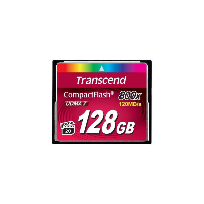 Карта пам'яті Transcend Compact Flash Card 128Gb 800X (TS128GCF800)