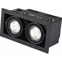 Світильник точковий Eurolamp LED GU10x2 black (LHK2-LED-GU10(black))