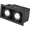Світильник точковий Eurolamp LED GU10x2 black (LHK2-LED-GU10(black))