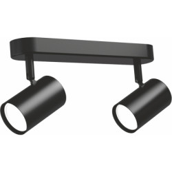 Світильник точковий Videx під лампу 2xGU10 накладний поворотний (VL-SPF05B-BPB)