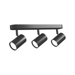 Світильник точковий Videx під лампу 3xGU10 накладний поворотний (VL-SPF05B-WFB)