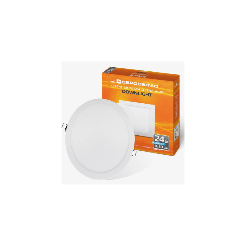Світильник точковий Євросвітло LED-R-300-24 6400К