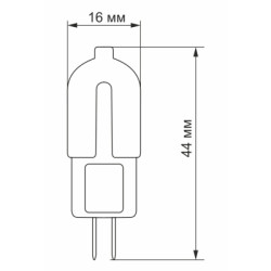 Лампочка Videx G4C 12V 2W G4 4100K (VL-G4C-02124)
