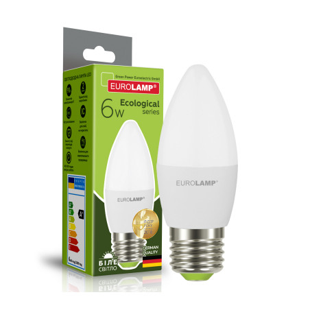 Лампочка Eurolamp LED CL 6W E27 4000K 220V (LED-CL-06274(P))
