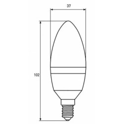 Лампочка Eurolamp LED CL 8W E14 4000K 220V (LED-CL-08144(P))