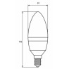 Лампочка Eurolamp LED CL 8W E14 4000K 220V (LED-CL-08144(P))