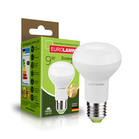 Лампочка Eurolamp LED R63 9W E27 3000K 220V (LED-R63-09272(P))