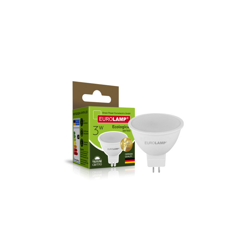 Лампочка Eurolamp LED SMD MR16 3W GU5.3 3000K 220V (LED-SMD-03533(P))