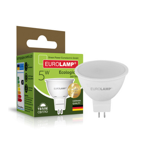 Лампочка Eurolamp LED SMD MR16 5W GU5.3 3000K 220V (LED-SMD-05533(P))