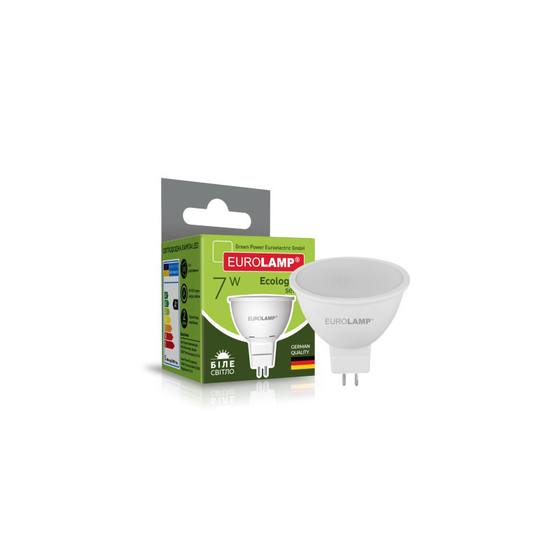 Лампочка Eurolamp LED SMD MR16 7W GU5.3 4000K 220V (LED-SMD-07534(P))