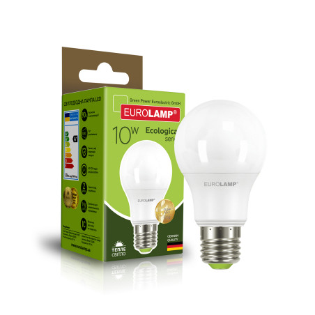 Лампочка Eurolamp LED А60 10W E27 3000K 220V (LED-A60-10273(P))