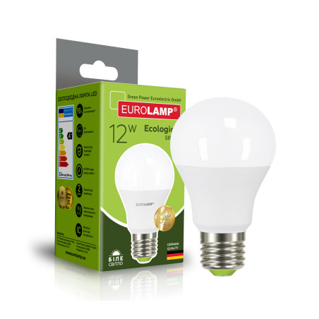 Лампочка Eurolamp LED А60 12W E27 4000K 220V (LED-A60-12274(P))