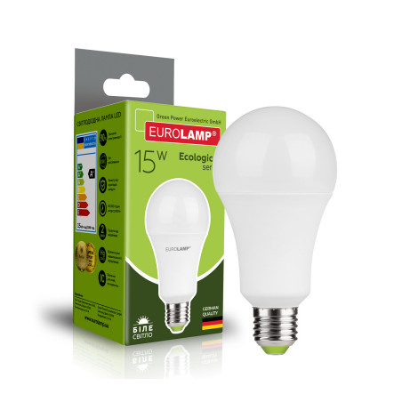 Лампочка Eurolamp LED А70 15W E27 4000K 220V (LED-A70-15274(P))