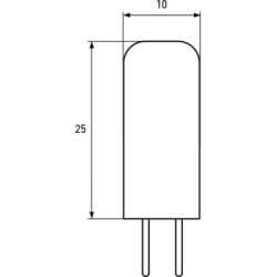 Лампочка Eurolamp LED силикон G4 2W 4000K 12V (LED-G4-0240(12))
